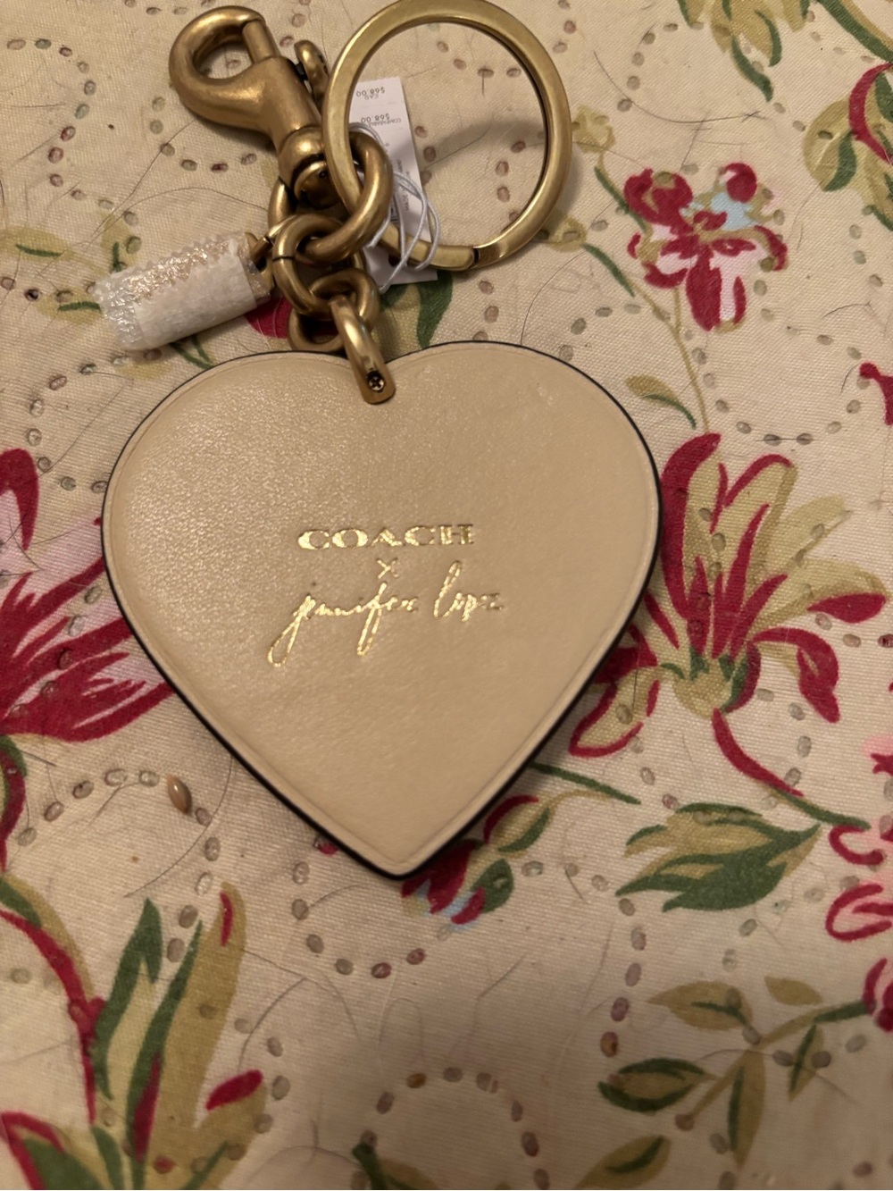 COACH X Jennifer Lopez Heart Skyline Key Charm with Gold Hardware - Picture 3 of 3